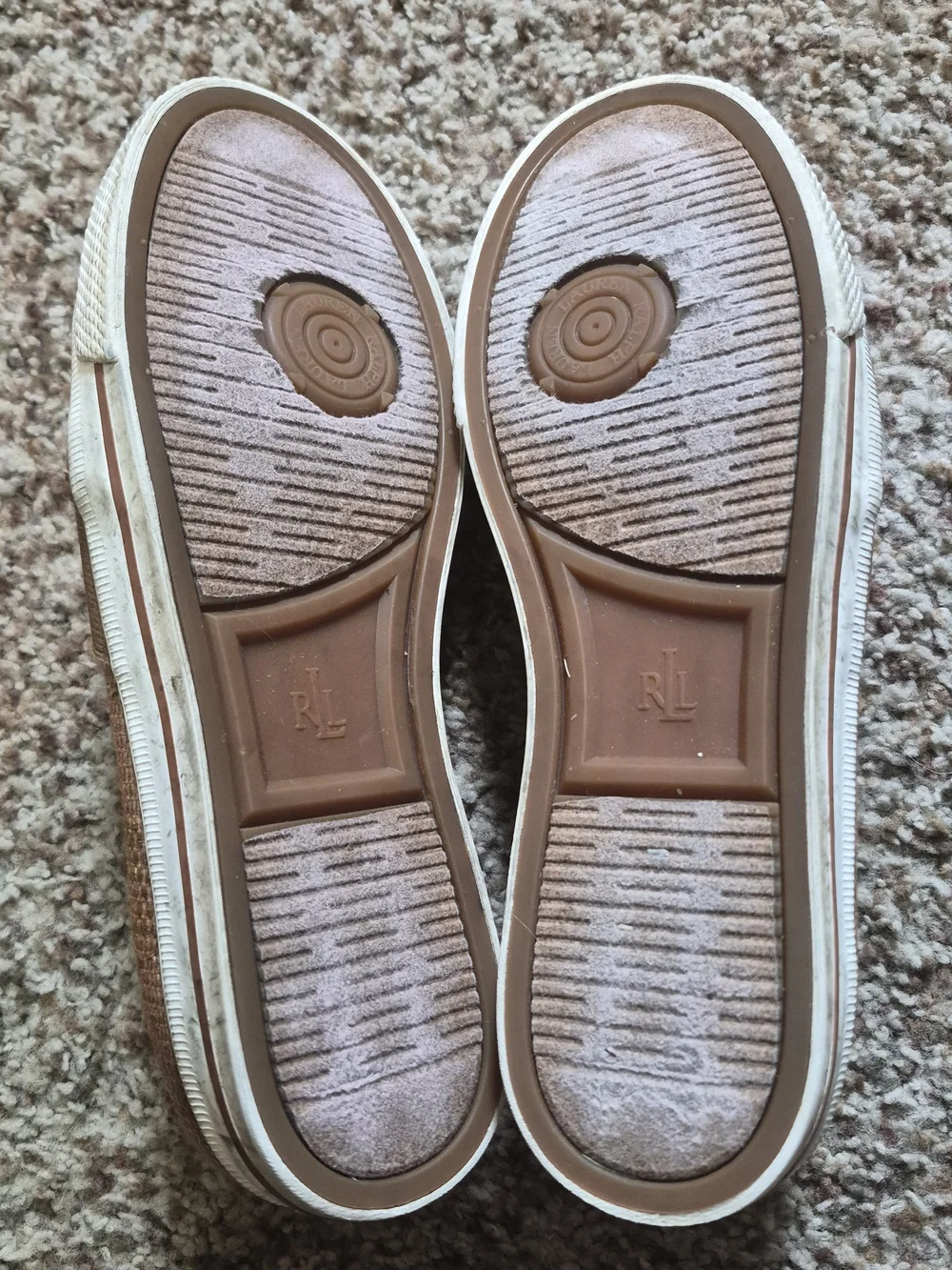 Lauren Ralph Lauren Jinny Woven Slip-On Flats in Brown